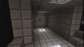 a screenshot of a video game shows a person walking through a dark room