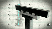 a drawing of a t with the letters z and y visible in the background