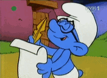 Butterfly Smurf GIF - Butterfly Smurf Fly GIFs