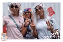 Olympic Glasses Wigs GIF - Olympic Glasses Wigs Wave GIFs