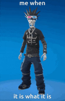 Fortnite Go With The Flow GIF - Fortnite Go With The Flow Bonejamin GIFs