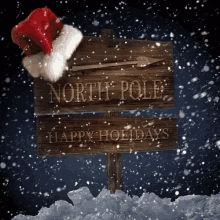 North Pole Happy Holidays GIF - North Pole Happy Holidays Christmas Lights GIFs