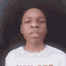 fart stick kid talking ranting
