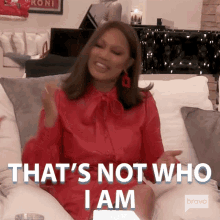 Thats Not Who I Am Real Housewives Of Beverly Hills GIF - Thats Not Who I Am Real Housewives Of Beverly Hills Thats Not My Identity GIFs