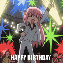 Bocchi The Rock Anime GIF - Bocchi The Rock Anime Happy Birthday GIFs