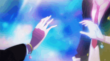 Hands Touching Through The Mirror Fates Plus Vibes Song GIF - Hands Touching Through The Mirror Fates Plus Vibes Song Riot Games Music GIFs