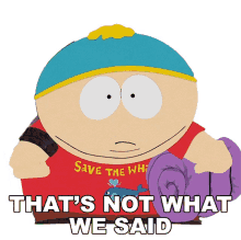 thats not what we said eric cartman south park s13e11 dolphin encounter