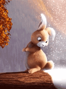 Bunny Cute Bunny GIF - Bunny Cute Bunny Snow GIFs