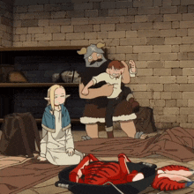 Chilchuck Being Held Back GIF - Chilchuck Being Held Back Marcille GIFs