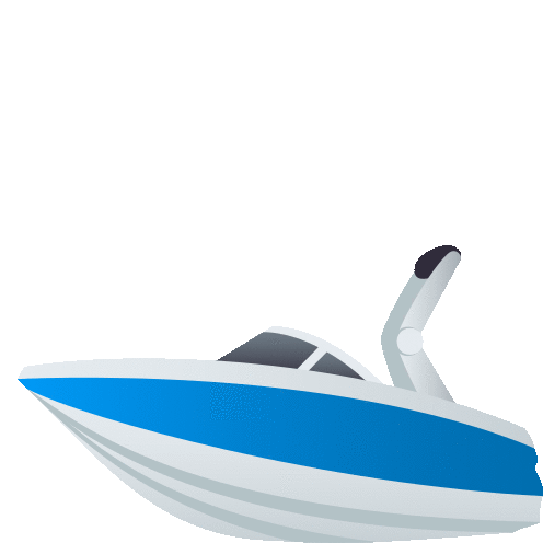 Speedboat Travel Sticker - Speedboat Travel Joypixels Stickers