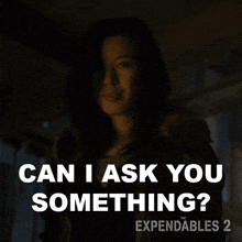 can i ask you something maggie nan yu the expendables 2 may i ask you a question