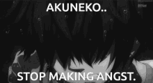 Akuneko Stop Making Angst Akuneko GIF - Akuneko Stop Making Angst Akuneko Devil Butler With Black Cat GIFs