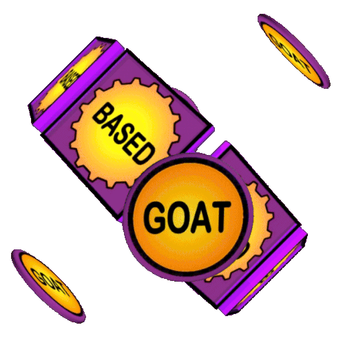 Based Goat Sticker - Based Goat Greatest Of All Time Stickers