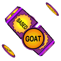 Based Goat Sticker