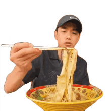 pick up food with chopsticks eric nam eating with chopstick eating noodles