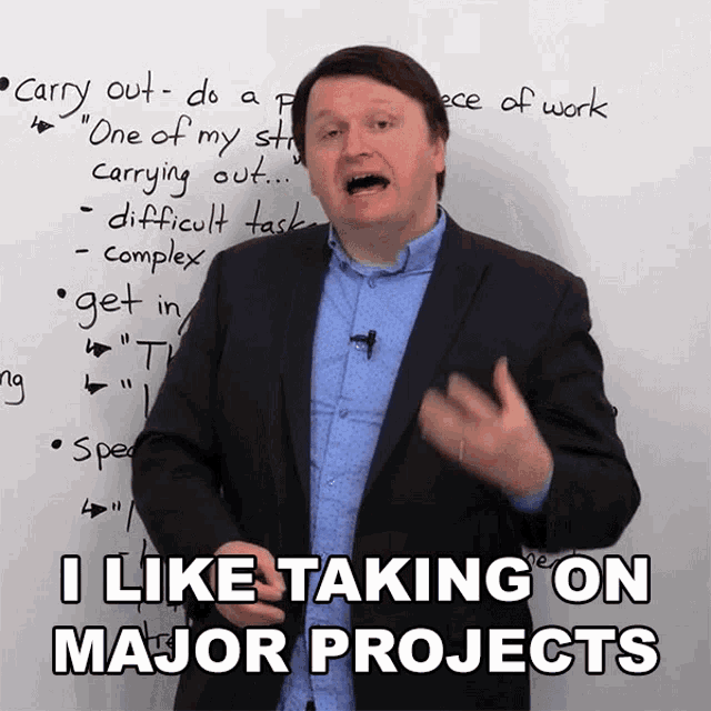 I Like Taking On Major Project Alex GIF - I Like Taking On Major Project Alex Learn English With Alex GIFs