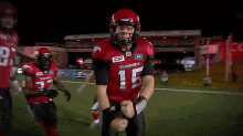 a football player wearing a helmet that says nfl