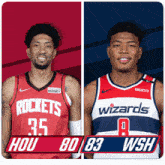 Houston Rockets (80) Vs. Washington Wizards (83) Third-fourth Period Break GIF - Nba Basketball Nba 2021 GIFs