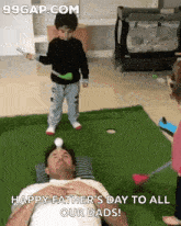 Happy Fathers Day Hit GIF - Happy Fathers Day Hit Ouch GIFs