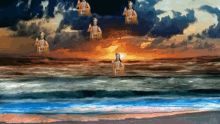 Jai Sh Krishna Waves GIF - Jai Sh Krishna Waves Sunset GIFs