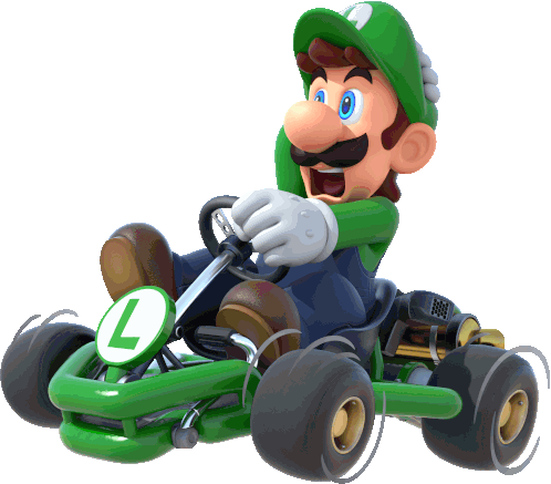 Luigi Mario Kart Sticker - Luigi Mario Kart Mario Kart Tour Stickers
