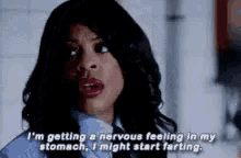 Scream Queens Nervous Feeling In My Stomach GIF - Scream Queens Nervous Feeling In My Stomach Fart GIFs