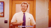 Parks And Rec Andy GIF - Parks And Rec Andy Game GIFs