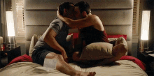 How To Get Away With Murder Kiss GIF - How To Get Away With Murder Kiss Caress GIFs