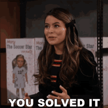 You Solved It Carly Shay GIF - You Solved It Carly Shay Icarly GIFs