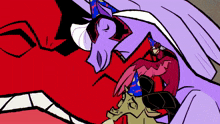 a cartoon drawing of a unicorn wearing a hat