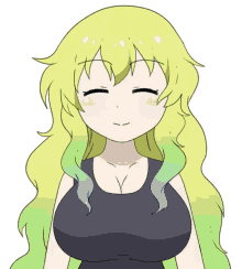 anime lucoa dragon maid smile