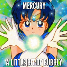 Sailor Mercury GIF - Sailor Mercury Little Bit Of The Bubbly GIFs
