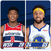 Washington Wizards (28) Vs. Golden State Warriors (24) First-second Period Break GIF - Nba Basketball Nba 2021 GIFs