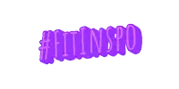 a purple #fitinspo logo on a white background
