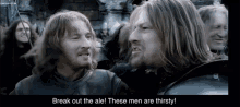 Bring Out The Ale Lord Of Rings Beer GIF - Bring Out The Ale Lord Of Rings Beer Beer Team GIFs