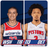 Washington Wizards (116) Vs. Detroit Pistons (113) Post Game GIF - Nba Basketball Nba 2021 GIFs