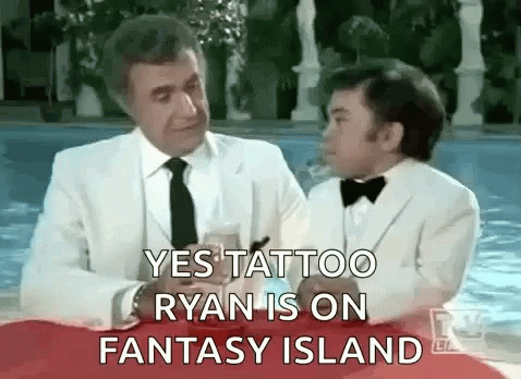Mr Rourke et Tattoo Bienvenue sur LILE FANTASTIQUE  Fantasy island Tattoo  fantasy island Childhood memories
