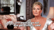 Real Housewives Sonja Morgan GIF - Real Housewives Sonja Morgan Do I Want To Go Out GIFs