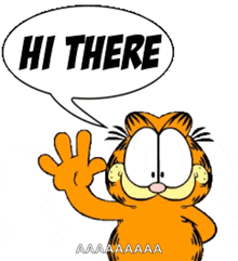 Garfield Hi There GIF - Garfield Hi There Waving GIFs