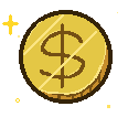 Pixel Money Sticker