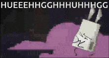 a cartoon drawing of a plug with the words hueeehhgghhhuhhhgg written on it