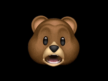 Bear Screaming Bear GIF - Bear Screaming Bear Apple GIFs