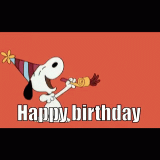 Snoopy Birthday GIF Snoopy Birthday Happy Birthday Discover & Share