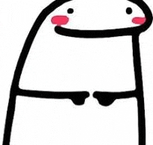 a drawing of a cartoon character with a pink nose and mouth .