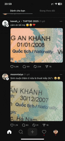 a phone screen shows a picture of a passport with the date of january 1 2008