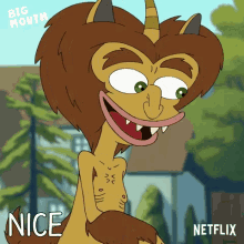Big Mouth Nice Lie GIF - Big Mouth Nice Lie Maurice The Hormone Monster GIFs