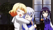 Anime Hug GIF - Anime Hug Gochuumon GIFs