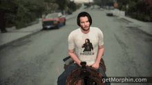 keanu reeves lil nas x ridding ridding a horse road
