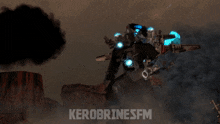 a robot with the words nuh uh kerobrinesfm on the bottom