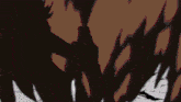 a black and white drawing of a person 's face with a shadow behind it